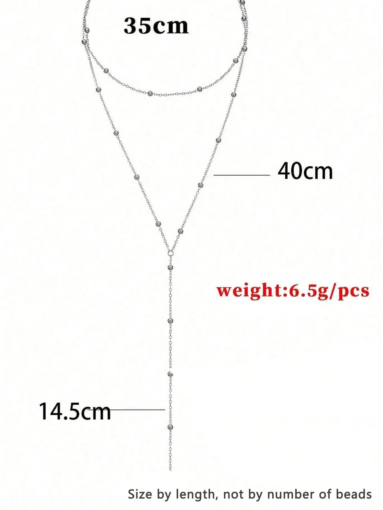 Simple Beaded Geometric Pendant Necklace